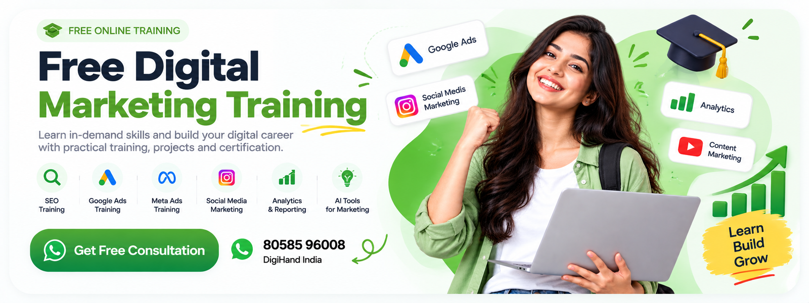 Free Digital Marketing Training - DigiHand India